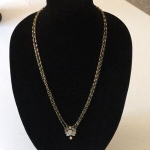 BaubleBar Layered Crystal Pendant Necklace (G2)